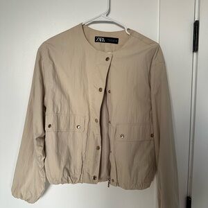 Zara Women's Beige Utility Jacket
